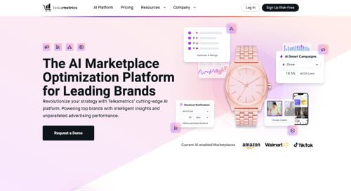 Home page of Teikametrics