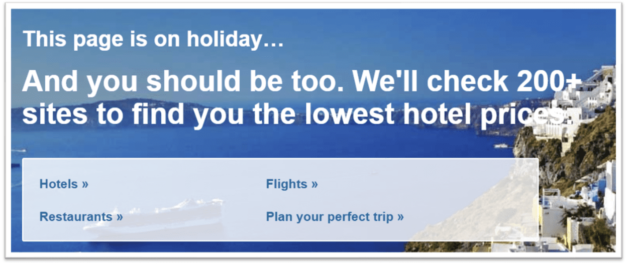 Tripadvisor 404 page