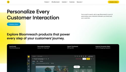 Home page of Bloomreach