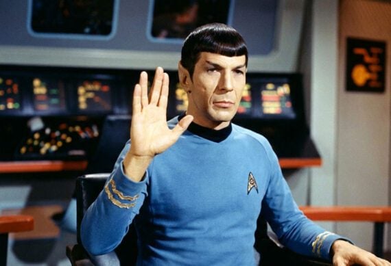 Photo of Mr. Spock on a Star Trek episode