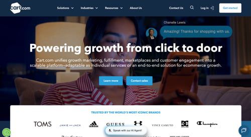 Home page of Cart.com Home page of Cart.com