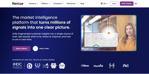 Home page of Revuze Home page of Revuze