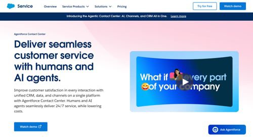 Web page for Salesforce Agentforce Contact Center Web page for Salesforce Agentforce Contact Center