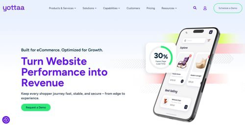 Home page of Yottaa